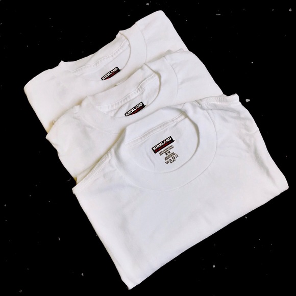 kirkland white t shirts
